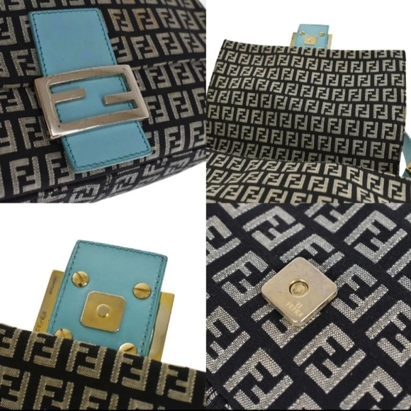 🪐FENDI Logo Zucchino Pattern Mamma Shoulder Bag - Picture 10 of 16